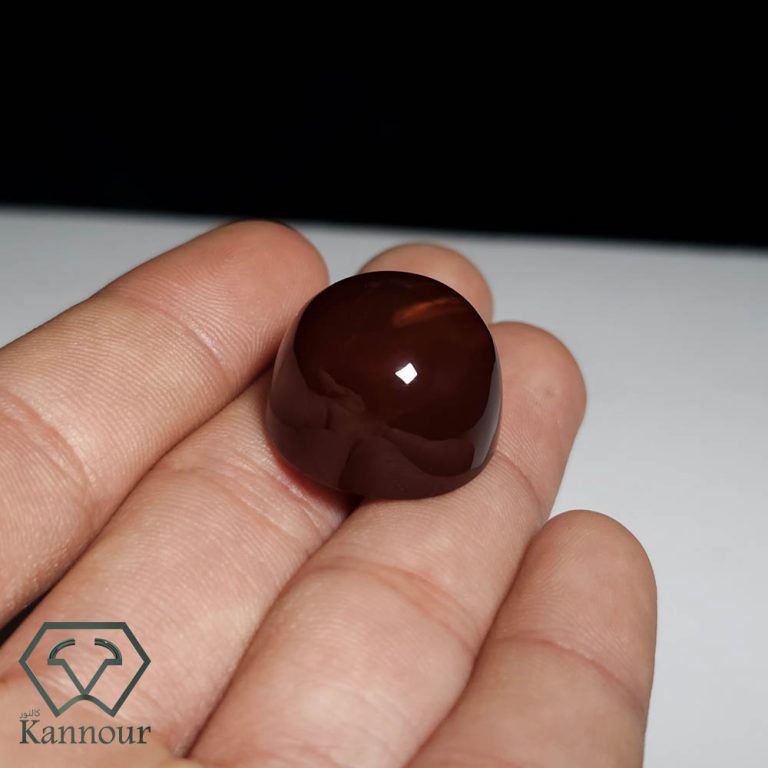 Liver Aqeeq Cut Cabochon Circular