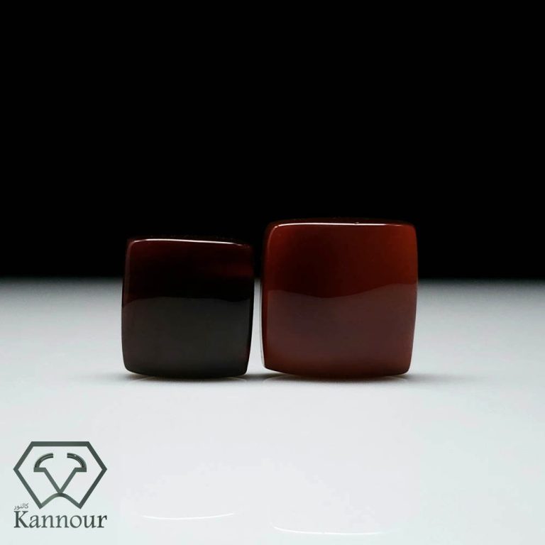 عقيق مربع فاخر (كبدي – شفة العبد)